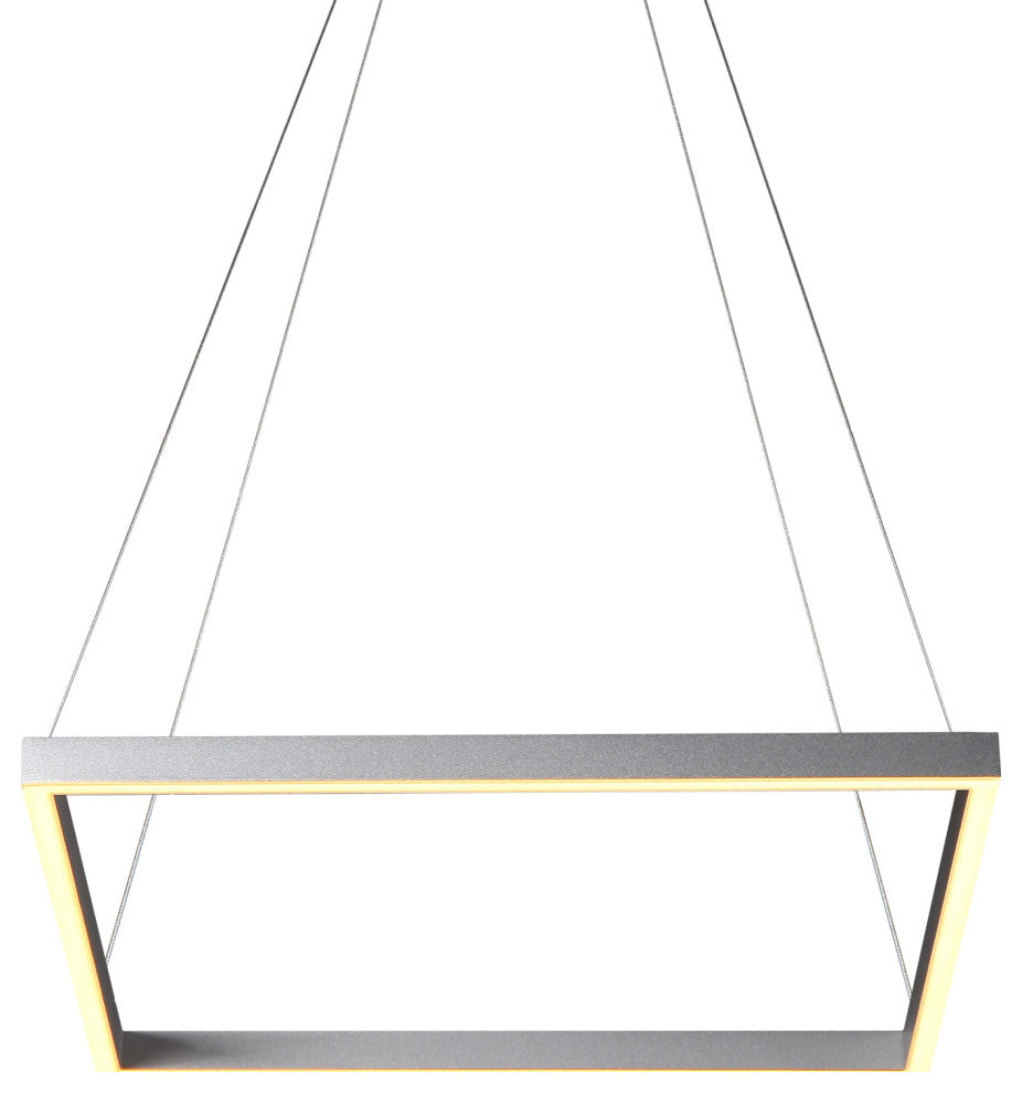 Atria 20" ETL Certified Height Adjustable LED Chandelier, Silver VMC31620AL