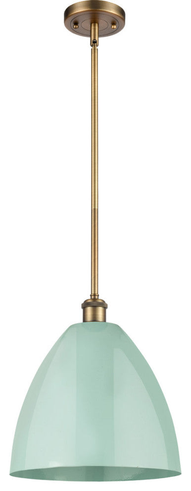 Innovations 516-1S-BB-MBD-12-SF-LED 1 Light Pendant, Brushed Brass