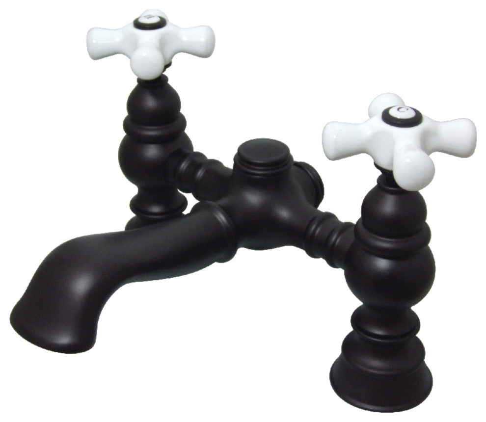 Kingston Brass 7" Deck Mount Tub Faucet, Oil Rubbed Bronze