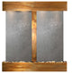 Aspen Falls Water Fountain, Black Featherstone, Rustic Copper, Square