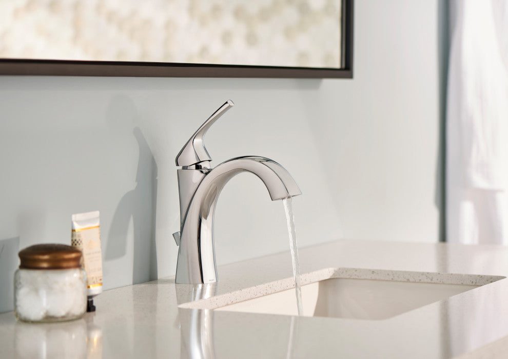 Vaughn Single Handle Lavatory Faucet w/ Metal Pop-Up Drain Chrome, Chrome