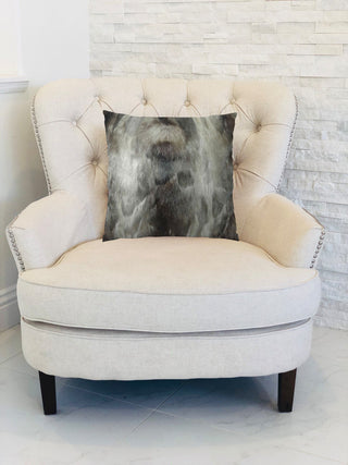 Plutus Brand Ash Handmade Throw Pillow, (Double sided  20" x 20")