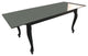 Retro Glass Top Extendable Dining Table, Black