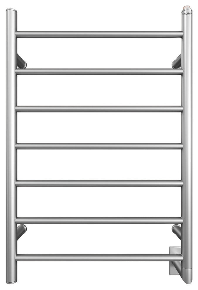 Ancona Brushed-Steel Electric Towel Warmer and Drying Rack