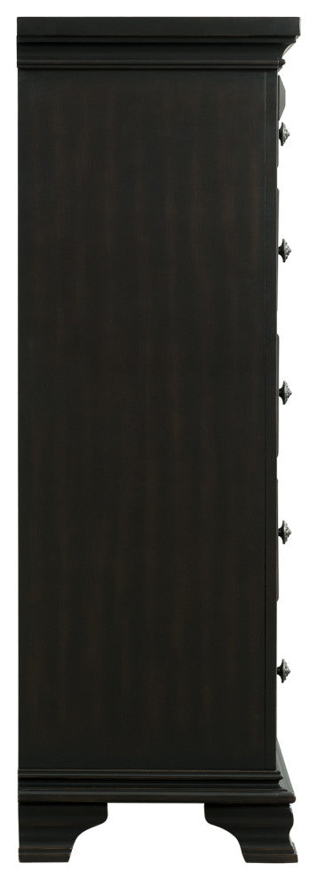 Picket House Furnishings Trent 6-Drawer Chest in Antique Black