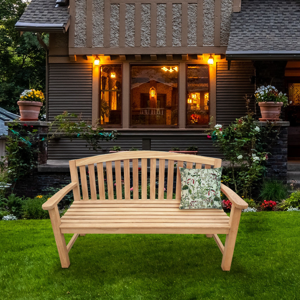 Seven Seas Teak San Jose Outdoor Teak Wood Bench, 5 Foot