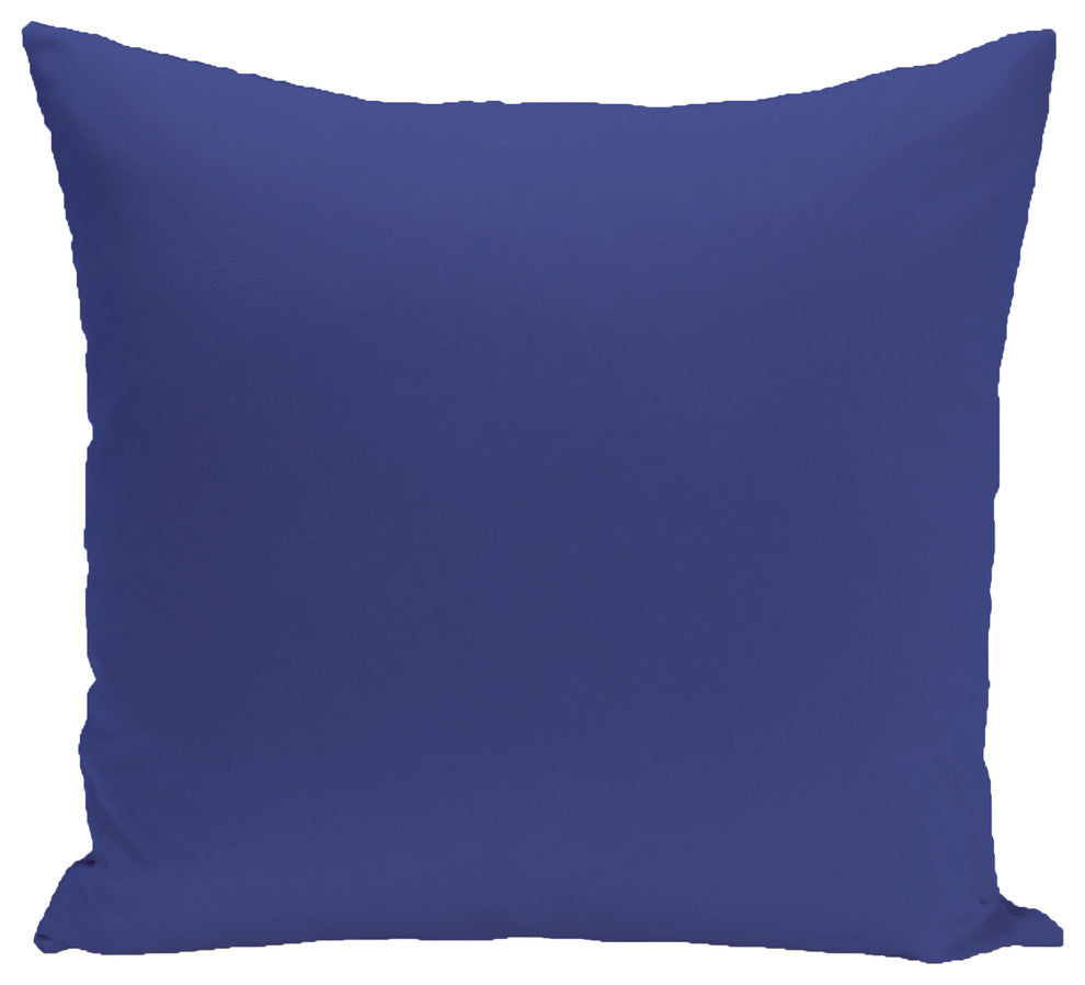 Solid Pillow, Blue Suede, 16"x16"