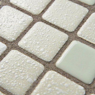 Crystalline Mosaic Floor and Wall Tile, Pistachio, Sample