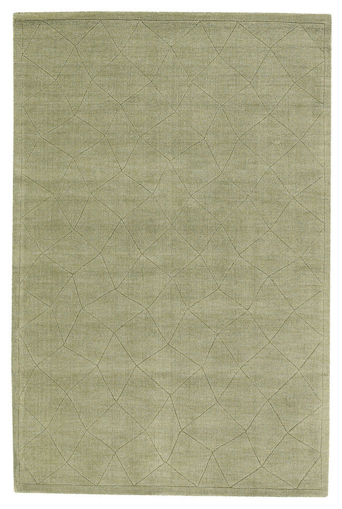 Jaipur Transitional Area Rug, Green, 5'x7'
