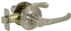 Callan Newport Keyed Entry Lever Set, Satin Nickel