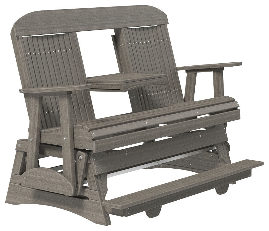 Poly Classic Glider, Coastal Gray, 5 Foot, Balcony