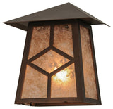 9"W Diamond Mission Wall Sconce