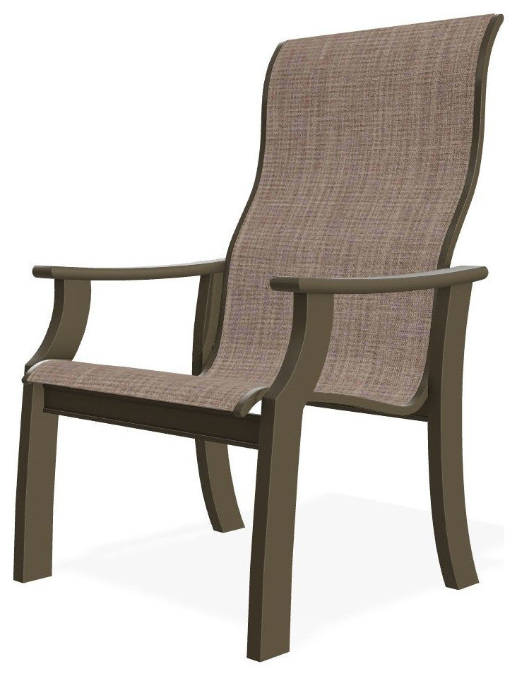 St. Catherine Sling Outdoor Armchair, Augustine Fennel/Beachwood