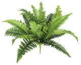 Artificial Boston Fern Leaf Stem Plant Greenery Foliage Bush 14"