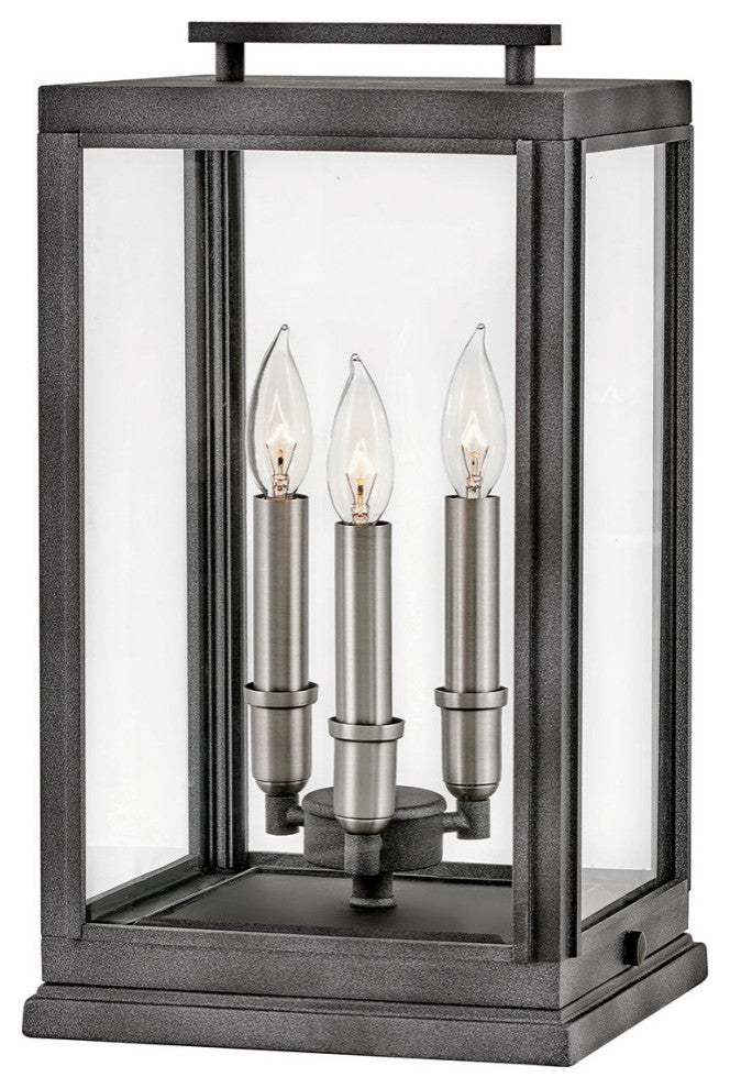 Hinkley Sutcliffe Medium Pier Mount Lantern 12V, Aged Zinc