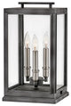 Hinkley Sutcliffe Medium Pier Mount Lantern 12V, Aged Zinc