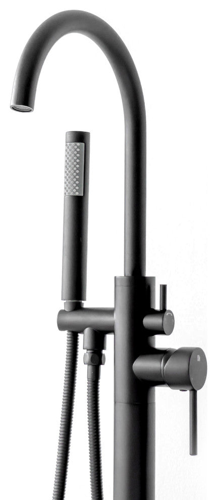 SevenFalls 8017 Single Handle Floor Mounted Tub Filler with Handheld Shower