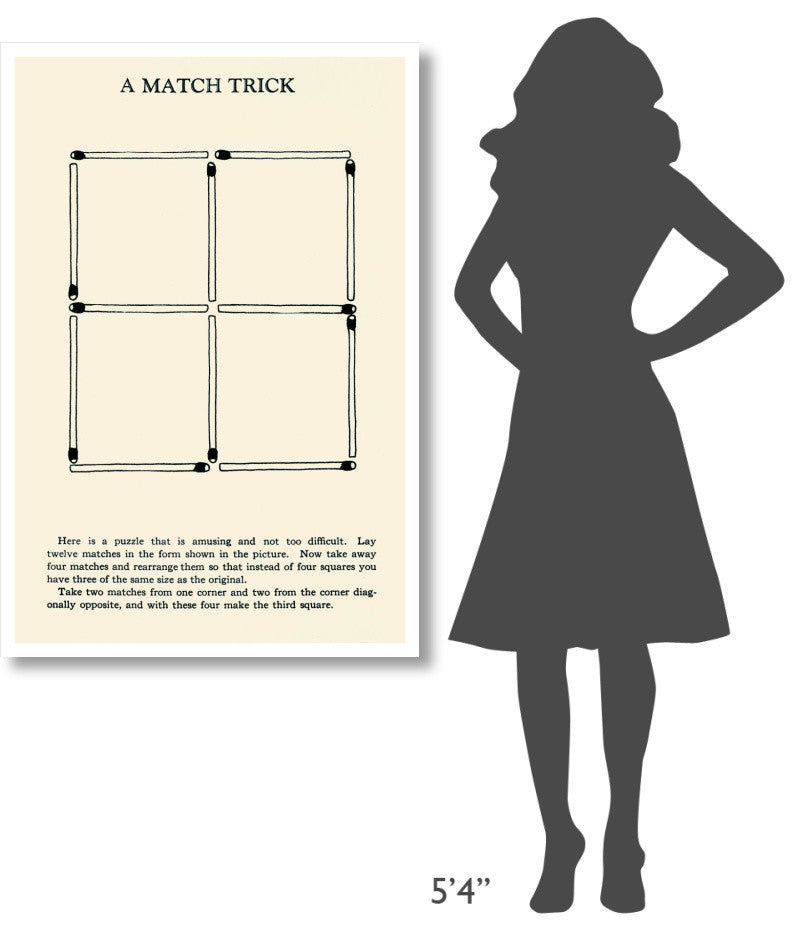 "A Match Trick" Digital Paper Print by Retromagic, 31"x46"
