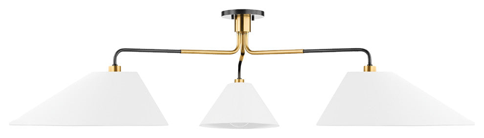 Duo 3-Light Chandelier Aged Old Bronze