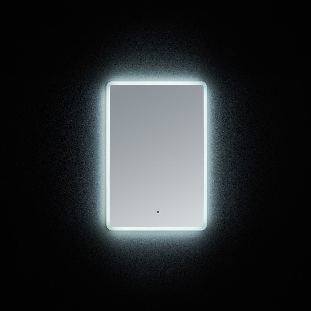 Electric LED Mirror, Rounded Edge Backlit Mirror, 24 X 32