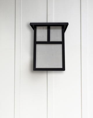 Maxim 4050 Coldwater 1 Light 7-1/4" Tall Outdoor Wall Sconce - Black / White
