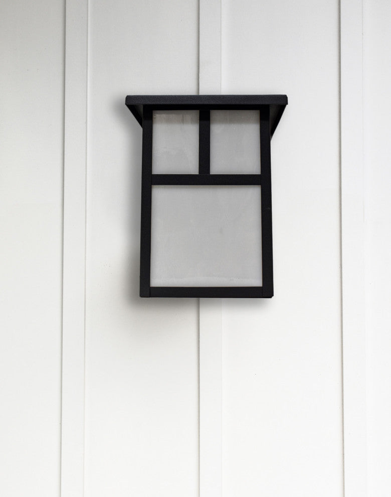 Maxim 4050 Coldwater 1 Light 7-1/4" Tall Outdoor Wall Sconce - Black / White
