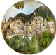 Old Italian Villages, Landscape Photography Disc Metal Wall Art, 23"