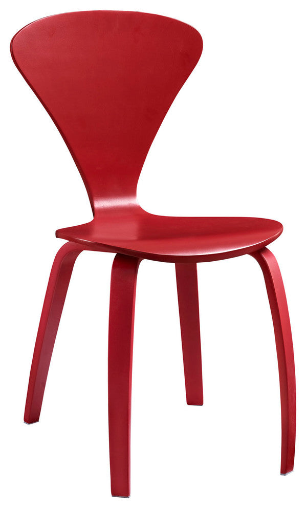Modern Red Vortex Dining Chairs Set of 4