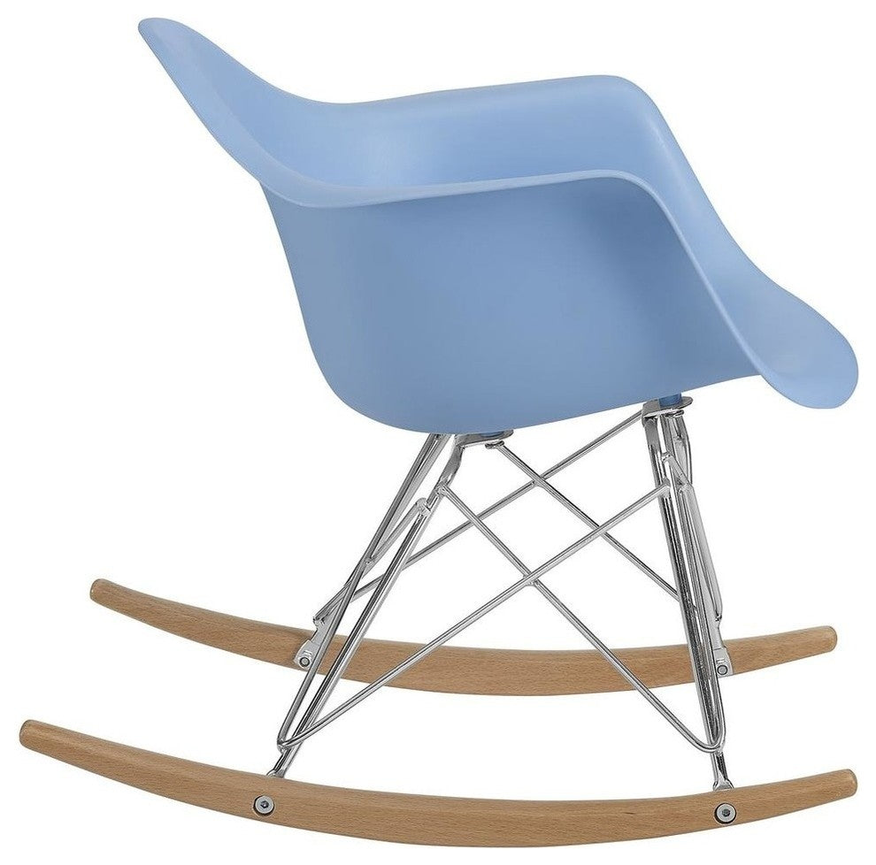 Modern Blue Rocker Kids Chair