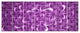 Purple Watercolor Fractal Pattern, Abstract Art on Canvas, 83"x32", 7 Panels