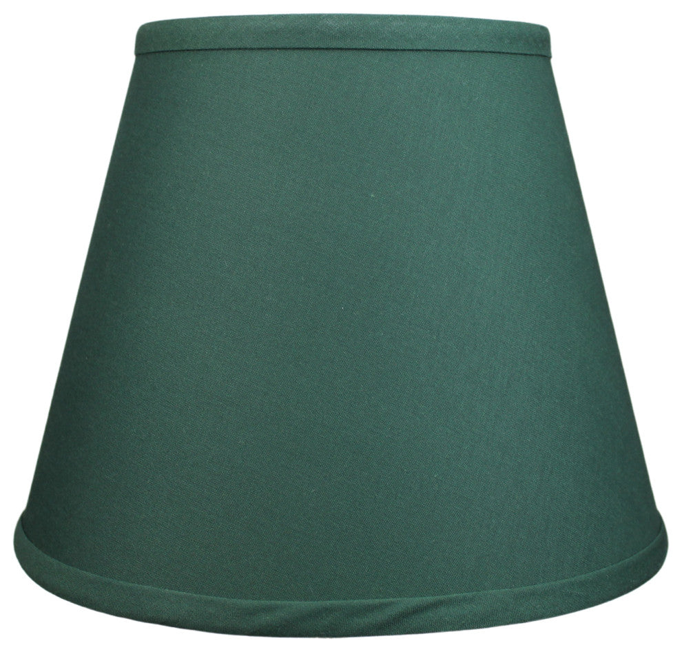 Fenchel Shades 6"x10"x8" Spider Attachment Empire Lamp Shade, Linen Hunter Green
