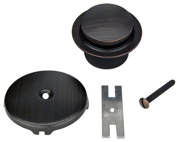 Tub Drain Trim and Single-Hole Overflow Cover for Bath Tubs, Oil Rubbed Bronze