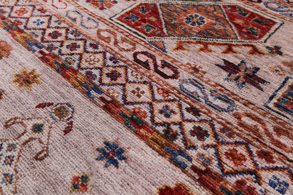 5' 8" X 7' 8" Persian Gabbeh Tribal Hand Knotted Rug Q7543