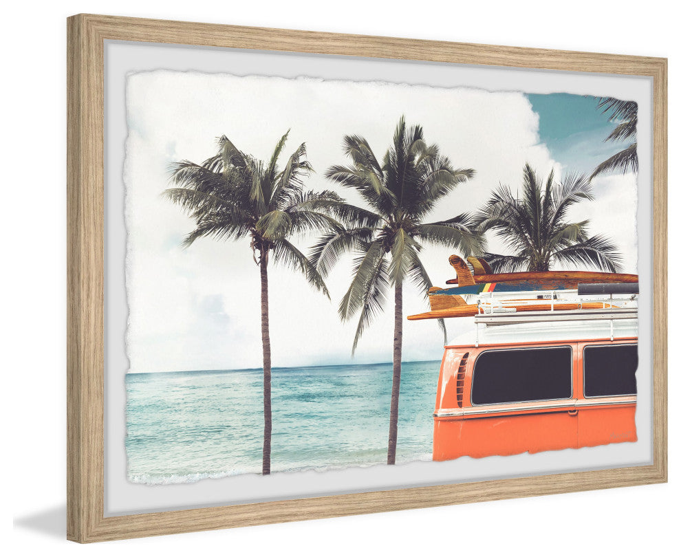"Van Life" Framed Painting Print, 12x8