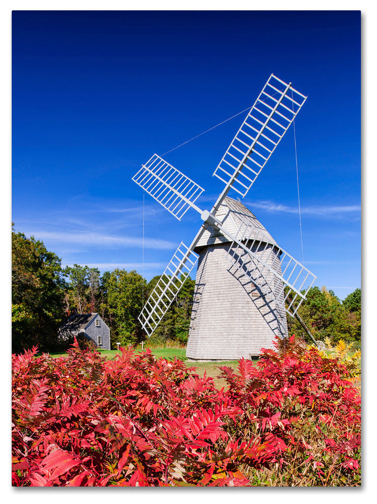 Michael Blanchette 'Higgins Windmill' Canvas Art, 24x18