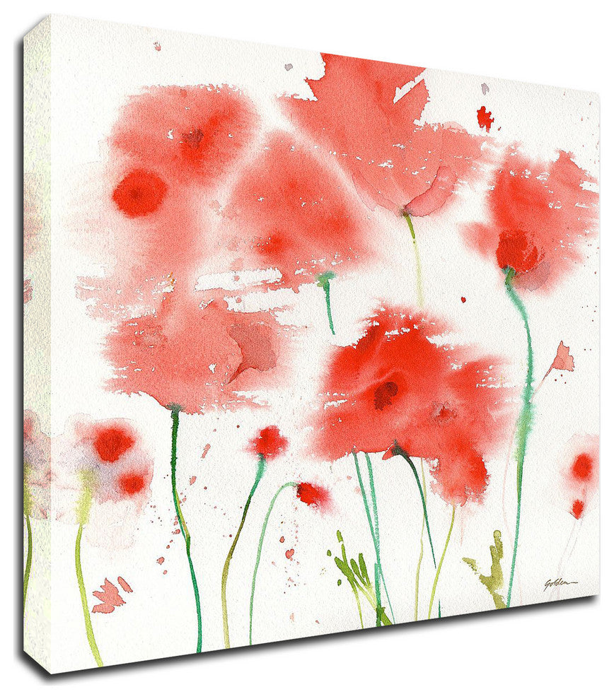 Poppy Reds by Sheila Golden, Print on Canvas, 30"x27"