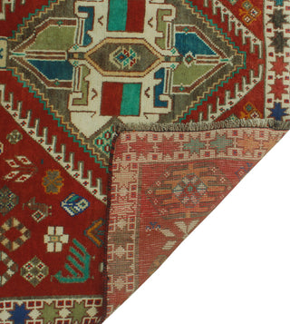 Fine Vintage Distressed Covyll Rust Rug