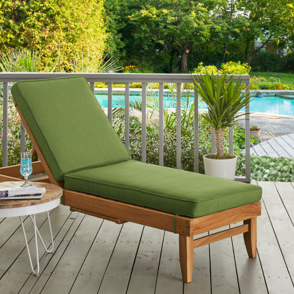 Mozaic Home Spectrum Cilantro Out/Indoor Chaise Lounge Cushion 73x24x3"