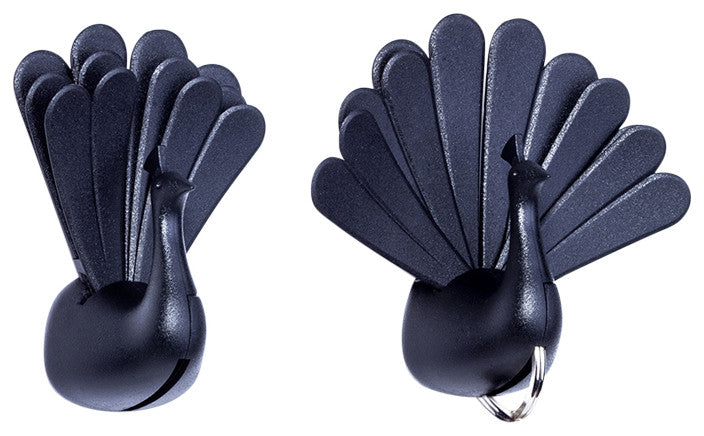 Peacock Key Holder, Black