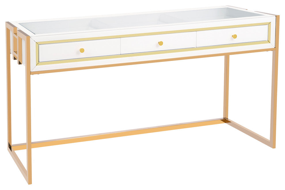 Slaystation Addison Vanity Table with 3 Drawers