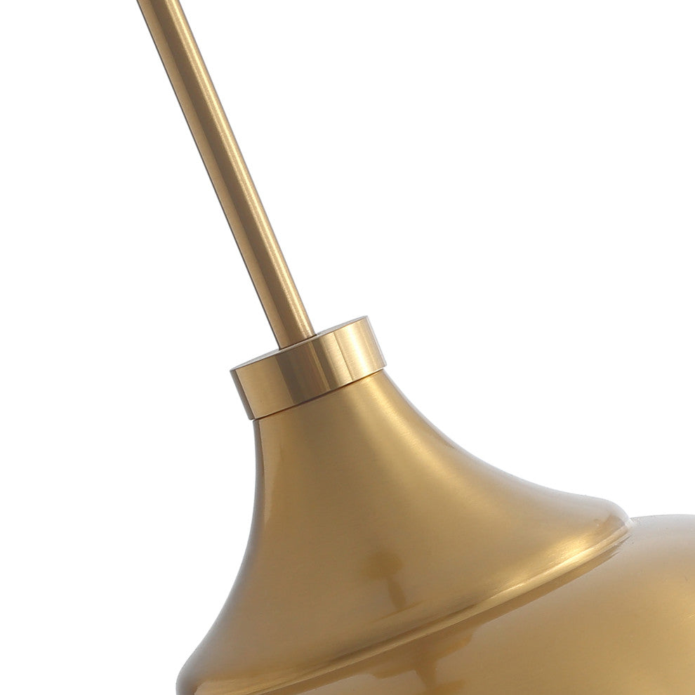 1-Light Metal Style Ceiling Light Industrial Pendant, Bronze
