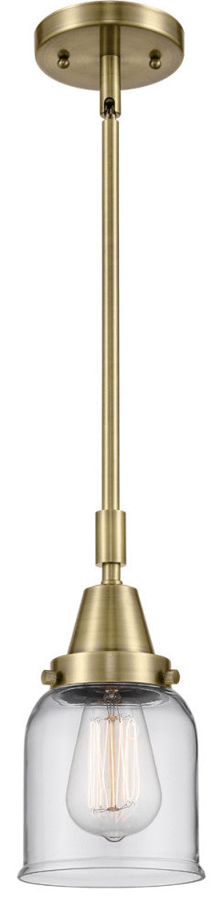 Innovations Lighting 447-1S-AB-G52-LED Small Bell 1 Light 5" Mini Pendant