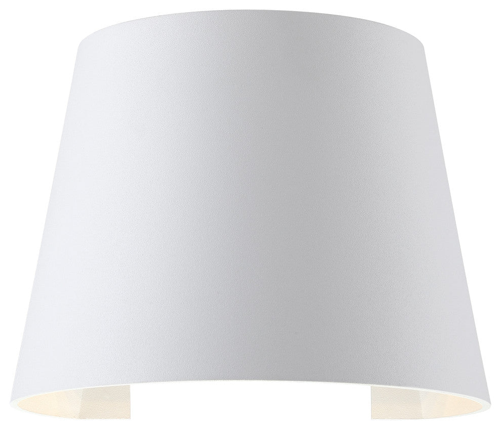 Cone Marine Grade Adjustable Wet Location LED Wallwasher, White Finish