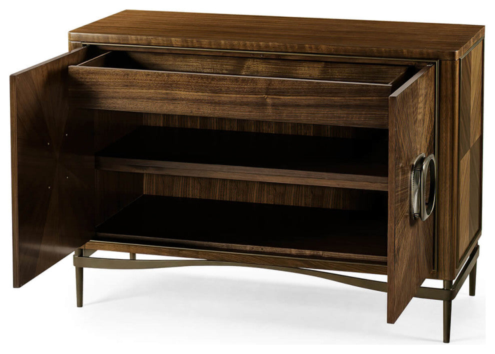 French Modern Walnut Cabinet