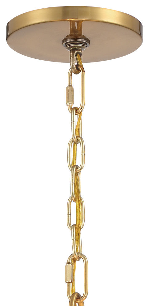 Brian Patrick Flynn for Crystorama Hulton 3 Light Luxe Gold Pendant