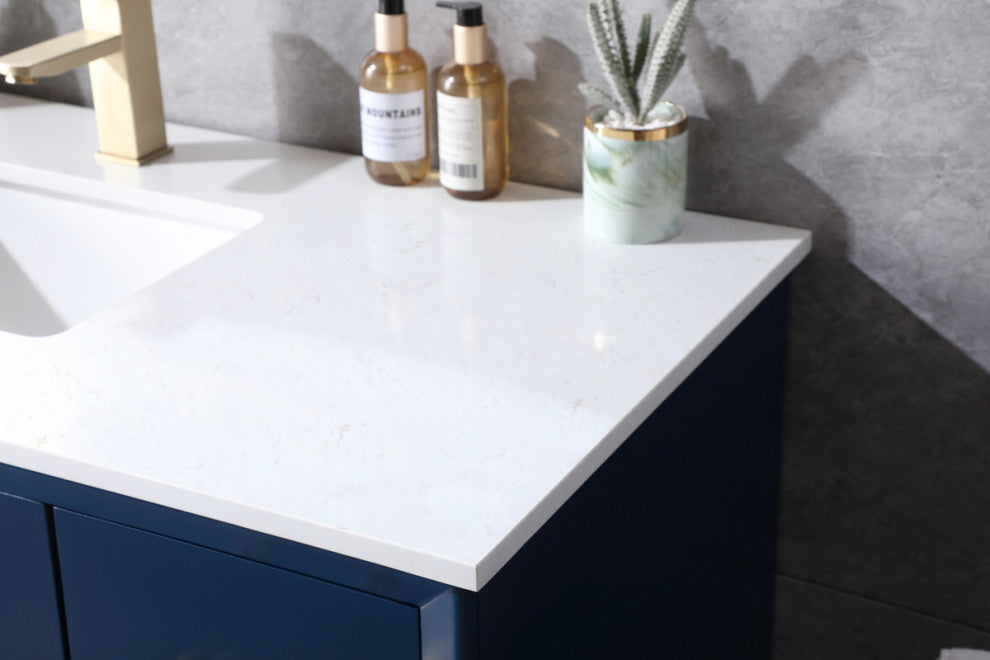 48" SIngle Bathroom Vanity, Blue