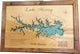 Lake Murray, South Carolina-Wood Lake Map, Medium Framed