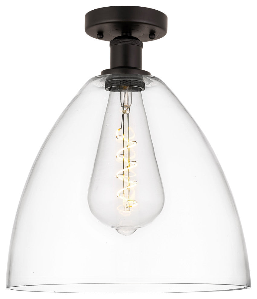 Innovations 616-1F-OB-GBD-122 1 Light Semi-Flush Mount, Oil Rubbed Bronze