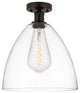 Innovations 616-1F-OB-GBD-122 1 Light Semi-Flush Mount, Oil Rubbed Bronze