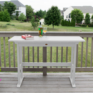 Lehigh Counter Height Balcony Table, White